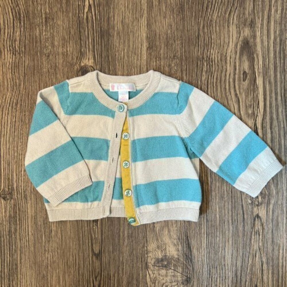 Cherokee Wide Striped Cardigan Unisex Baby size 6M